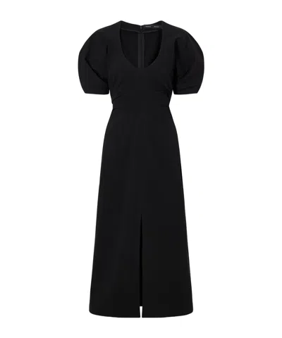 Proenza Schouler Clarissa Cotton-blend Jersey Midi Dress In Black