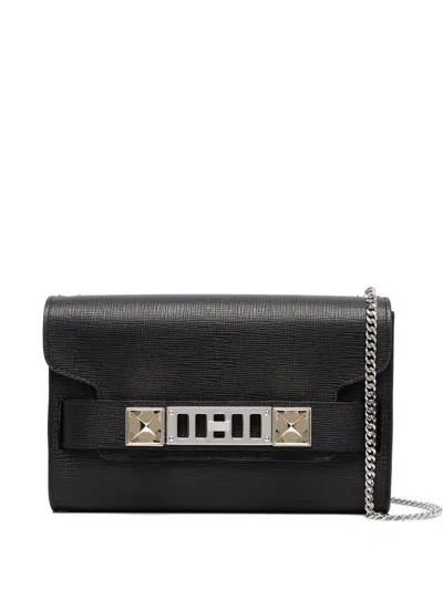 Proenza Schouler Clasp-fastening Chain-strap Clutch Bag In Black