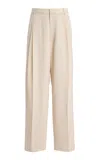 Proenza Schouler Clementina Fluid Wide-leg Pants In White