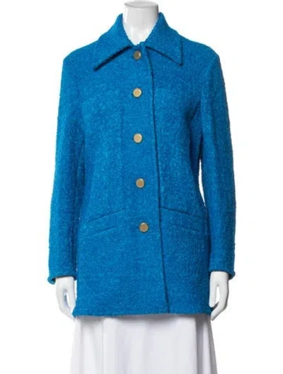 Pre-owned Proenza Schouler Coat In Blue