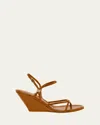 Proenza Schouler Coil Buckle Ankle-strap Leather Wedge Sandals