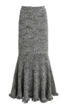 Proenza Schouler Colette Cotton-linen Maxi Skirt In Gray