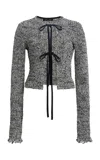 Proenza Schouler Colette Cotton-linen Top In Gray