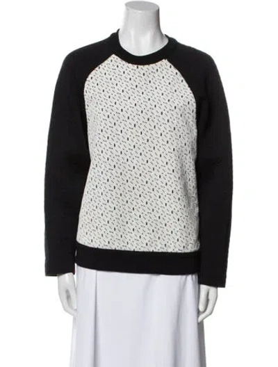 Pre-owned Proenza Schouler Colorblock Pattern Crew Neck Sweater In Multi