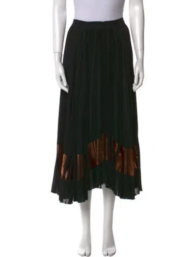 Pre-owned Proenza Schouler Colorblock Pattern Midi Length Skirt In Multi