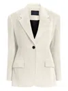 Proenza Schouler Corduroy Single-breasted Blazer In White