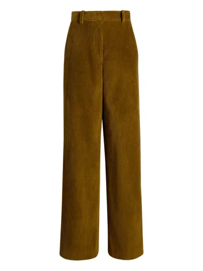 Proenza Schouler Corduroy Straight Trousers In Brown
