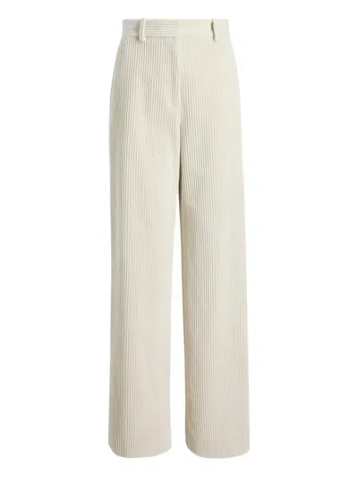 Proenza Schouler Corduroy Straight Trousers In Neutral