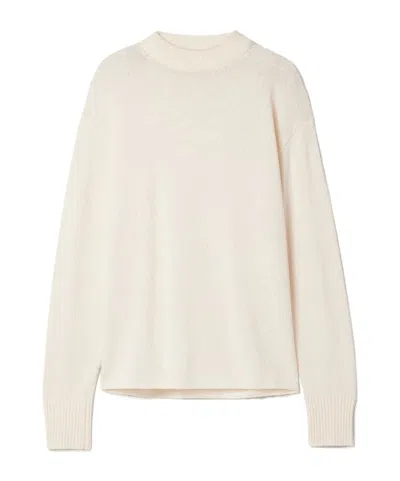 Proenza Schouler Corri Silk-blend Sweater In Off-white