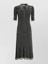 Proenza Schouler White Label Cotton-blend Polo Dress In Black