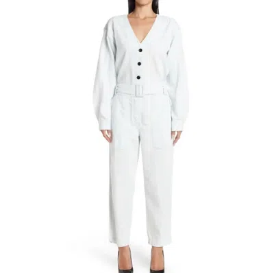 Proenza Schouler Cotton Chambray Jumpsuit In Bleach In Neutral