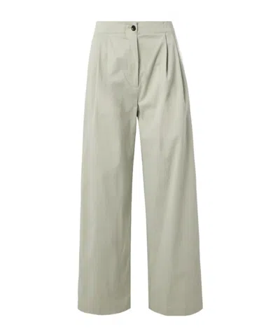 Proenza Schouler Cotton-blend Wide-leg Pants In White