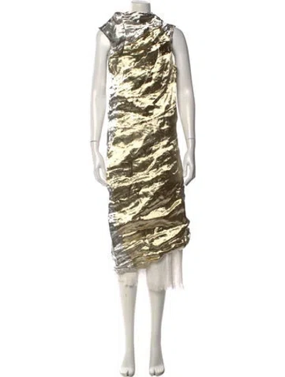 Pre-owned Proenza Schouler Cowl Neck Midi Length Dress