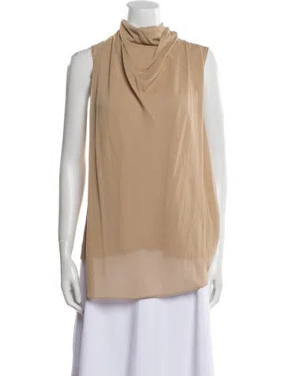 Pre-owned Proenza Schouler Cowl Neck Sleeveless Tunic In Neutral