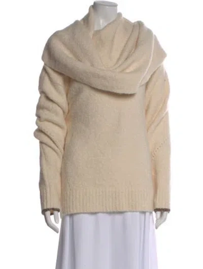 Pre-owned Proenza Schouler Cowl Neck Sweater In Neutral