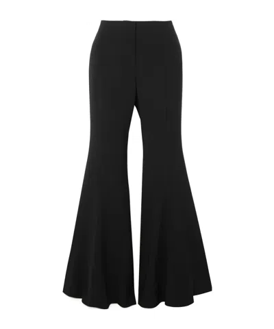 Proenza Schouler Crepe Flare Casual Pants In Black