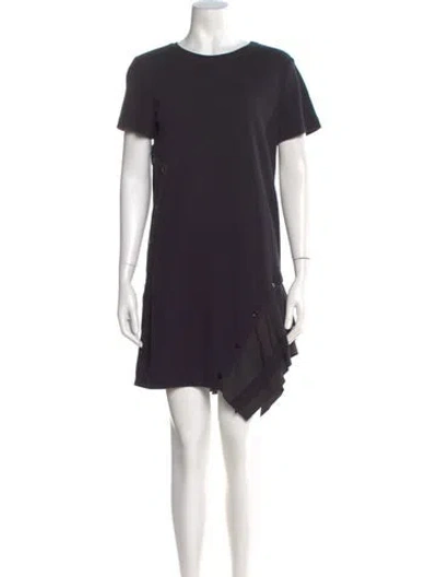 Pre-owned Proenza Schouler Crew Neck Knee-length Dress In Black
