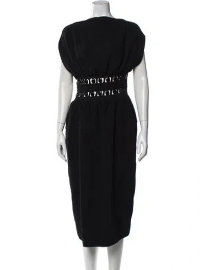 Pre-owned Proenza Schouler Crew Neck Knee-length Dress In Blue
