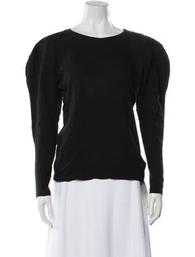 Pre-owned Proenza Schouler Crew Neck Long Sleeve T-shirt In Black