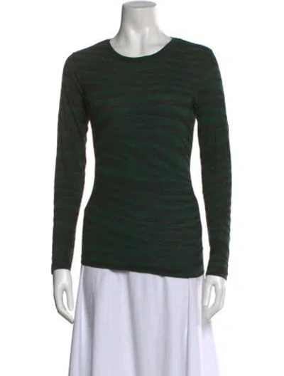 Pre-owned Proenza Schouler Crew Neck Long Sleeve T-shirt In Black