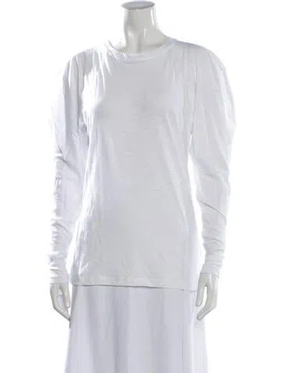 Pre-owned Proenza Schouler Crew Neck Long Sleeve T-shirt W/ Tags In White
