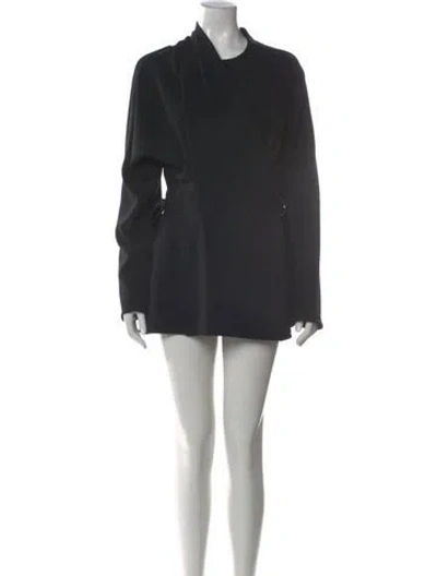 Pre-owned Proenza Schouler Crew Neck Mini Dress In Black