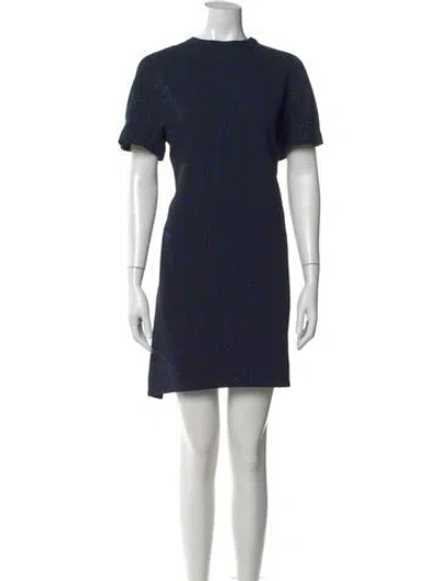 Pre-owned Proenza Schouler Crew Neck Mini Dress In Multi
