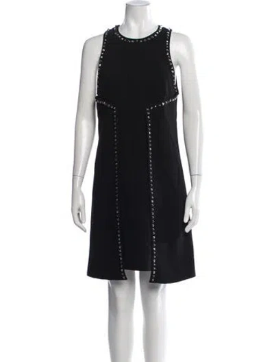 Pre-owned Proenza Schouler Crew Neck Mini Dress W/ Tags In Black
