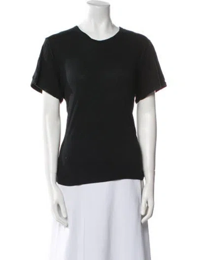 Pre-owned Proenza Schouler Crew Neck Short Sleeve T-shirt In Black