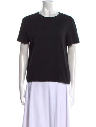 Pre-owned Proenza Schouler Crew Neck Short Sleeve T-shirt In Black