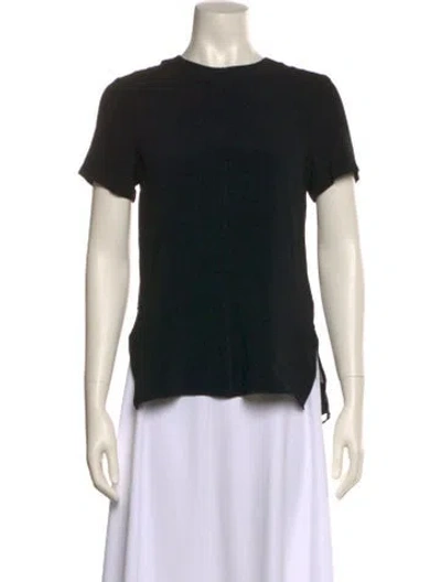 Pre-owned Proenza Schouler Crew Neck Short Sleeve T-shirt In Black