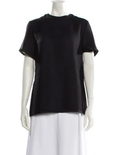 Pre-owned Proenza Schouler Crew Neck Short Sleeve T-shirt In Black