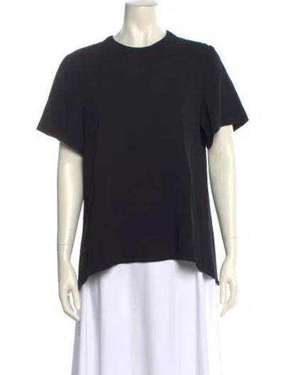 Pre-owned Proenza Schouler Crew Neck Short Sleeve T-shirt In Black