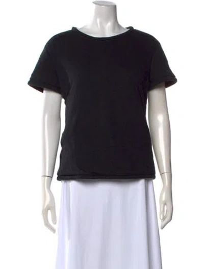 Pre-owned Proenza Schouler Crew Neck Short Sleeve T-shirt In Black