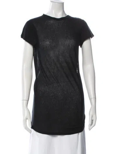 Pre-owned Proenza Schouler Crew Neck Short Sleeve T-shirt In Black