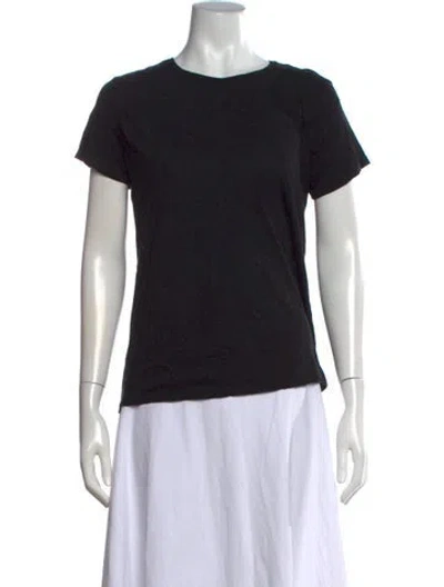 Pre-owned Proenza Schouler Crew Neck Short Sleeve T-shirt In Black