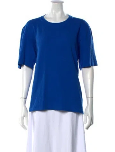 Pre-owned Proenza Schouler Crew Neck Short Sleeve T-shirt In Blue