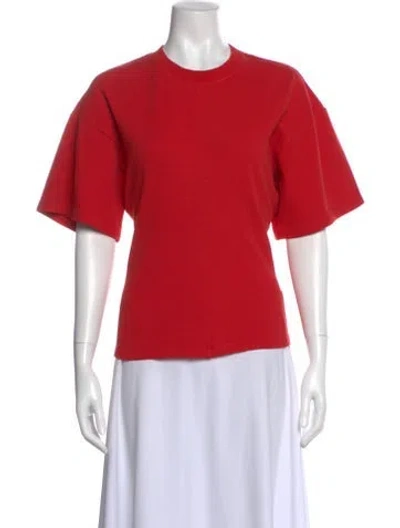 Pre-owned Proenza Schouler Crew Neck Short Sleeve T-shirt In Red