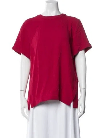 Pre-owned Proenza Schouler Crew Neck Short Sleeve T-shirt In Red