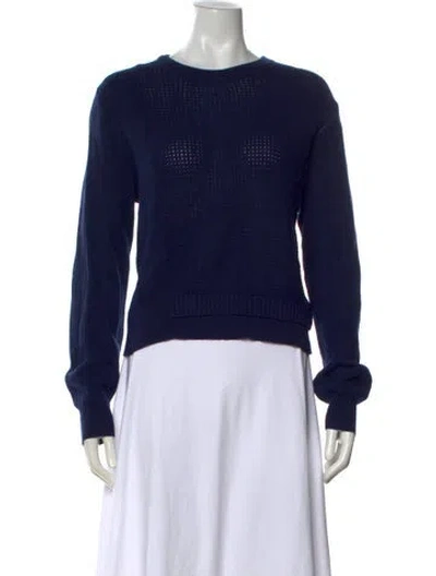 Pre-owned Proenza Schouler Crew Neck Sweater In Blue
