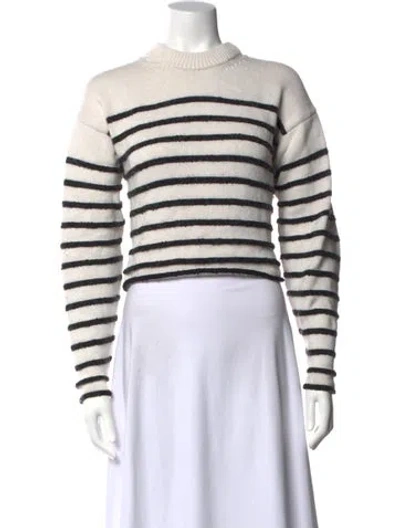 Pre-owned Proenza Schouler Crew Neck Sweater In White