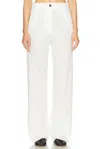 Proenza Schouler Cait Pant In Cotton Twill In White