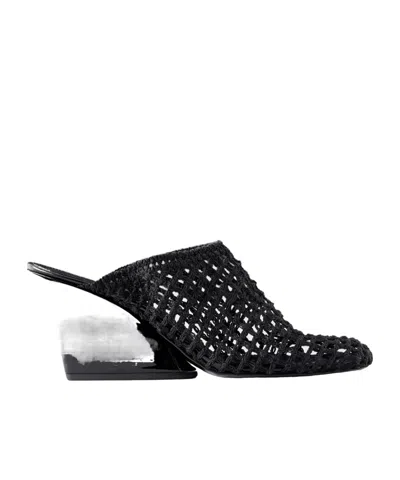 Proenza Schouler Crocheted Mules In Black