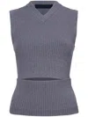 Proenza Schouler Cruz Top In Grey