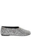 Proenza Schouler Glove Embellished Leather Ballet Flats In 黑色