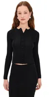 Proenza Schouler Currin Column Rib Button Down Top