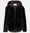 Proenza Schouler Dakota Reversible Suede And Shearling Jacket In Brown