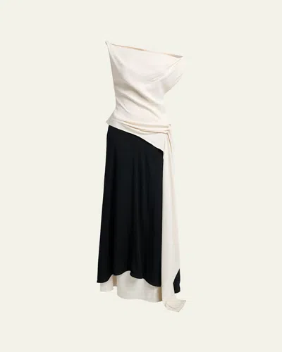 Proenza Schouler Daliah Off The Shoulder Maxi Dress In Neutral