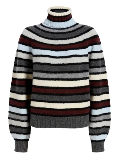 Proenza Schouler Danea Striped Roll-neck Sweater In Multi