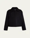 Proenza Schouler Mona Wool-blend Jacket In Black